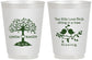 Personalized Wedding 16 oz Frosted Cups - Two Little Love Birds | 249