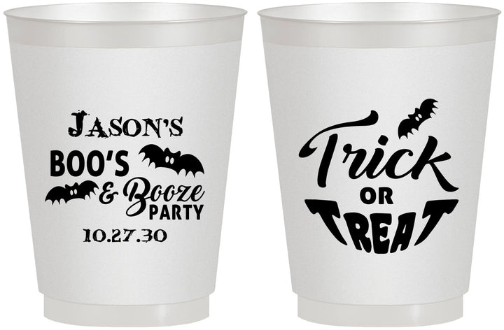 Personalized Halloween 16 oz Frosted Cups - Trick Or Treat | 250002