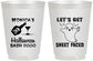 Personalized Halloween 16 oz Frosted Cups - Ghost Sheet Faced | 250009