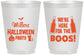Personalized Halloween 16 oz Frosted Cups - Boo | 250016