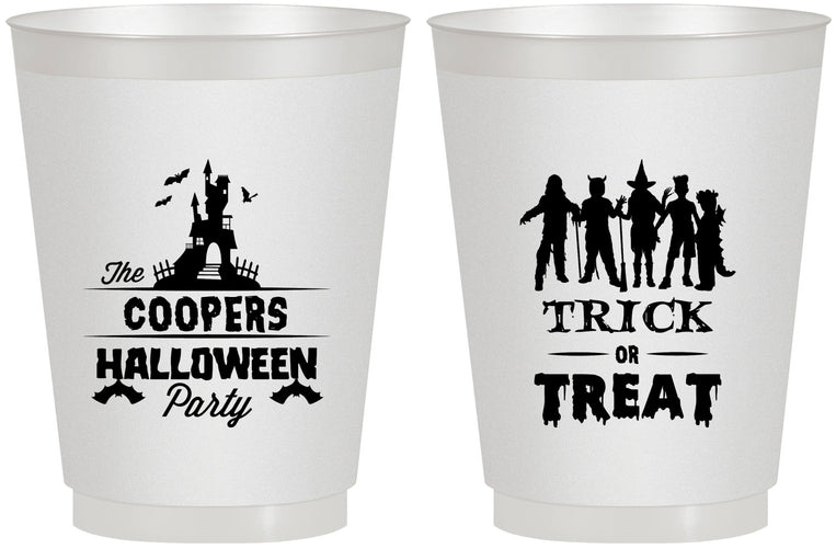 Personalized Halloween 16 oz Frosted Cups - Trick Or Treat | 250019