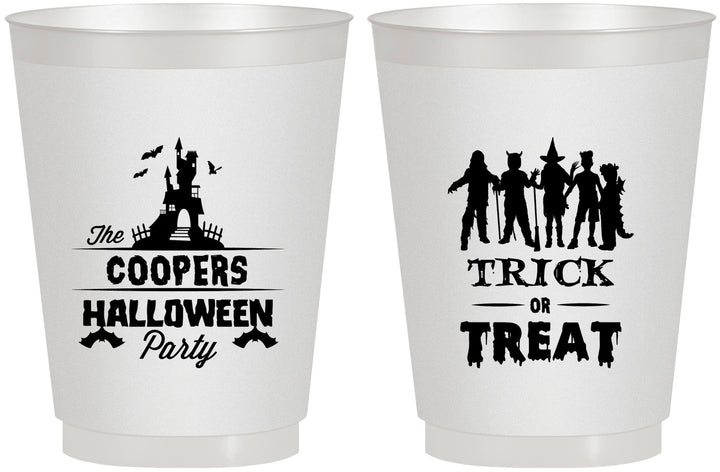 Personalized Halloween 16 oz Frosted Cups - Trick Or Treat | 250019
