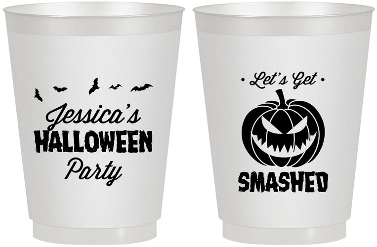Personalized Halloween 16 oz Frosted Cups - Pumpkin | 250030