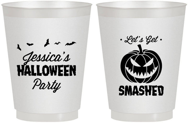 Personalized Halloween 16 oz Frosted Cups - Pumpkin | 250030