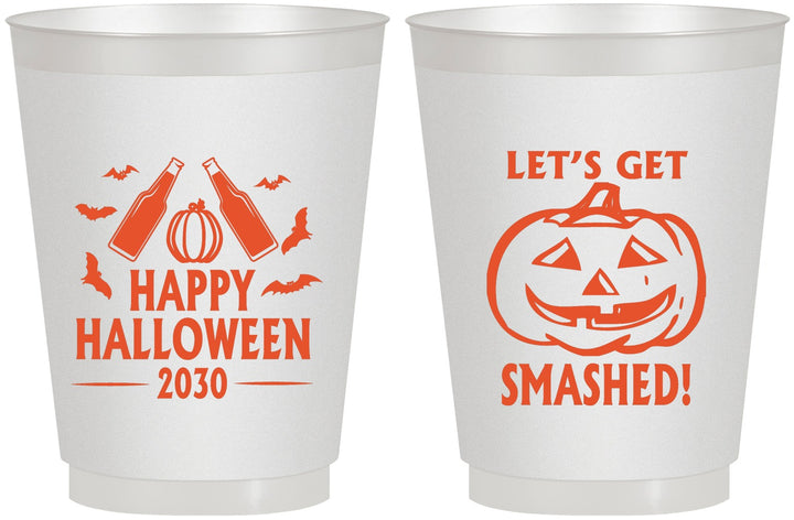 Personalized Halloween 16 oz Frosted Cups - Lets Get Smashed | 250036