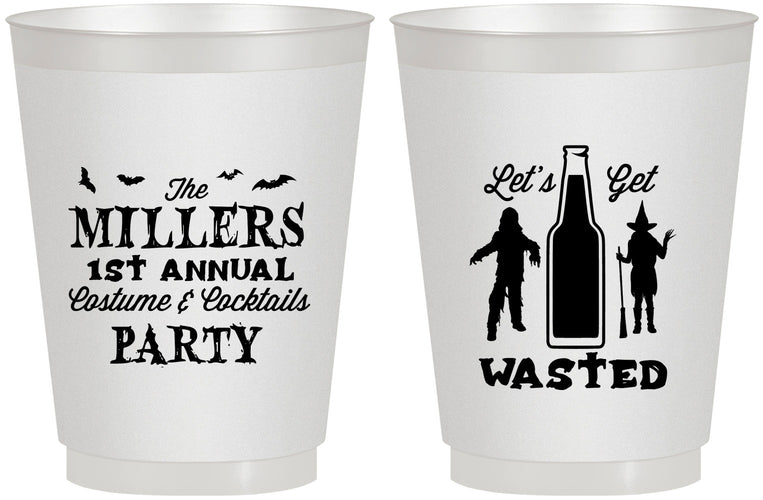 Personalized Halloween 16 oz Frosted Cups - Werewolf Witch | 250039
