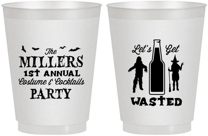 Personalized Halloween 16 oz Frosted Cups - Werewolf Witch | 250039