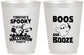 Personalized Halloween 16 oz Frosted Cups - Boos And Booze | 250041