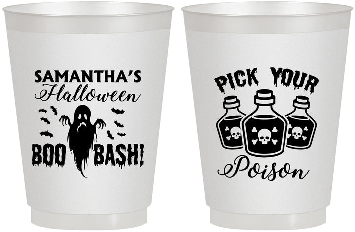 Personalized Halloween 16 oz Frosted Cups - Boo Bash | 250043