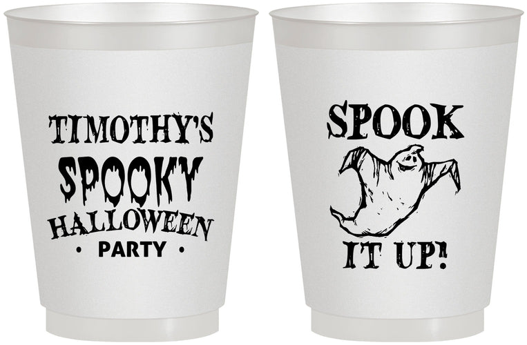 Personalized Halloween 16 oz Frosted Cups - Ghost | 250045