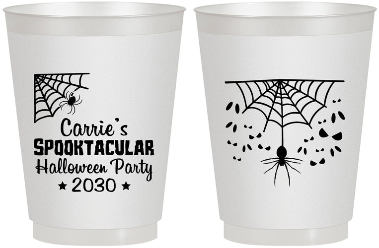 Personalized Halloween 16 oz Frosted Cups - Spooktacular | 250049