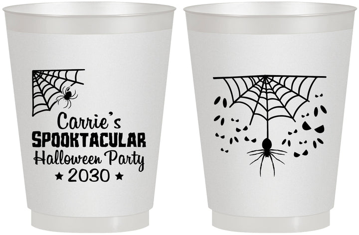 Personalized Halloween 16 oz Frosted Cups - Spooktacular | 250049