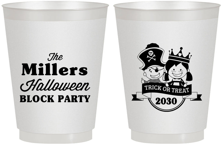 Personalized Halloween 16 oz Frosted Cups - Trick Or Treat | 250079