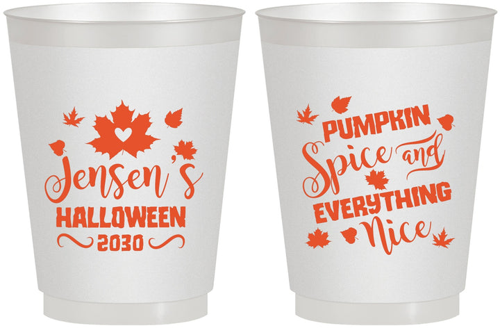 Personalized Halloween 16 oz Frosted Cups - Pumpkin | 250080