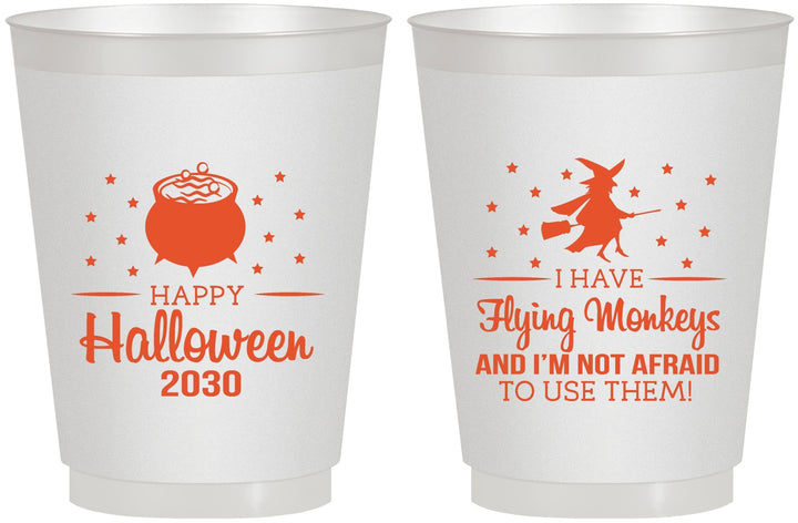 Personalized Halloween 16 oz Frosted Cups - Witch | 250084