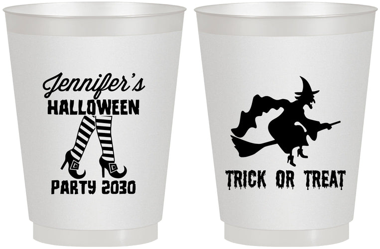 Personalized Halloween 16 oz Frosted Cups - Trick Or Treat | 250089