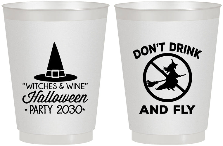 Personalized Halloween 16 oz Frosted Cups - Witch | 250093