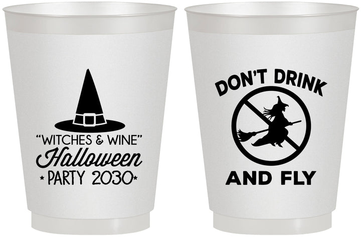 Personalized Halloween 16 oz Frosted Cups - Witch | 250093