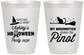 Personalized Halloween 16 oz Frosted Cups - Witch Broomstick | 250098