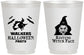 Personalized Halloween 16 oz Frosted Cups - Resting Witch Face | 250099