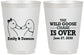 Personalized Wedding 16 oz Frosted Cups - Wild Goose | 251