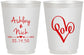 Personalized Wedding 16 oz Frosted Cups - Love | 252