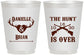 Personalized Wedding 16 oz Frosted Cups - The Hunt Is Ove | 258