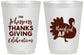Personalized Thanksgiving 16 oz Frosted Cups - Thankful Af | 260002
