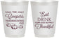 Personalized Thanksgiving 16 oz Frosted Cups - Eat Drink Thankful | 260009