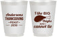 Personalized Thanksgiving 16 oz Frosted Cups - Big Thighs | 260023