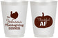 Personalized Thanksgiving 16 oz Frosted Cups - Thankful Af | 260026