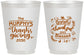Personalized Thanksgiving 16 oz Frosted Cups - Grateful Blessed | 260028