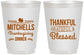 Personalized Thanksgiving 16 oz Frosted Cups - Thankful Blessed | 260032