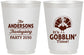 Personalized Thanksgiving 16 oz Frosted Cups - Turkey Gobblin | 260035