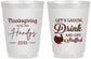 Personalized Thanksgiving 16 oz Frosted Cups - Turkey Stuffed | 260038