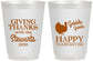 Personalized Thanksgiving 16 oz Frosted Cups - Gobble Gobble | 260040