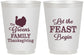 Personalized Thanksgiving 16 oz Frosted Cups - Let The Feast Begin | 260041