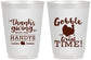 Personalized Thanksgiving 16 oz Frosted Cups - Turkey Gobble | 260043