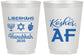 Personalized Hanukkah 16 oz Frosted Cups - Menorah Dreidel | 270024