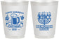 Personalized Hanukkah 16 oz Frosted Cups - Menorah | 270028