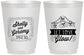 Personalized Wedding 16 oz Frosted Cups - Let Love Glow | 273