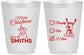 Personalized Christmas 16 oz Frosted Cups - Naughty Or Nice | 280004