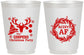 Personalized Christmas 16 oz Frosted Cups - Merry Af | 280014