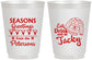 Personalized Christmas 16 oz Frosted Cups - Eat Drink Be Jacky | 280016