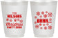 Personalized Christmas 16 oz Frosted Cups - Snowflakes | 280042