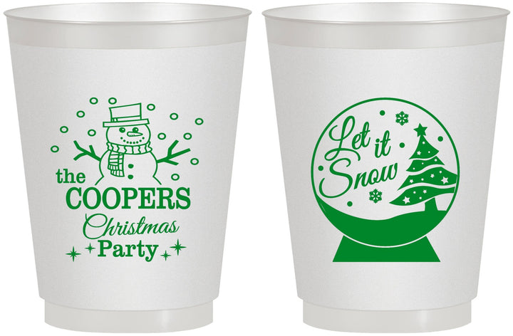 Personalized Christmas 16 oz Frosted Cups - Lets Get Lit | 280051