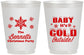 Personalized Christmas 16 oz Frosted Cups - Joy To The World | 280054