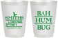 Personalized Christmas 16 oz Frosted Cups - Bah Hum Bug | 280057