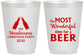 Personalized Christmas 16 oz Frosted Cups - Wonderful Time For A Beer | 280064
