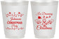 Personalized Christmas 16 oz Frosted Cups - Wine | 280068